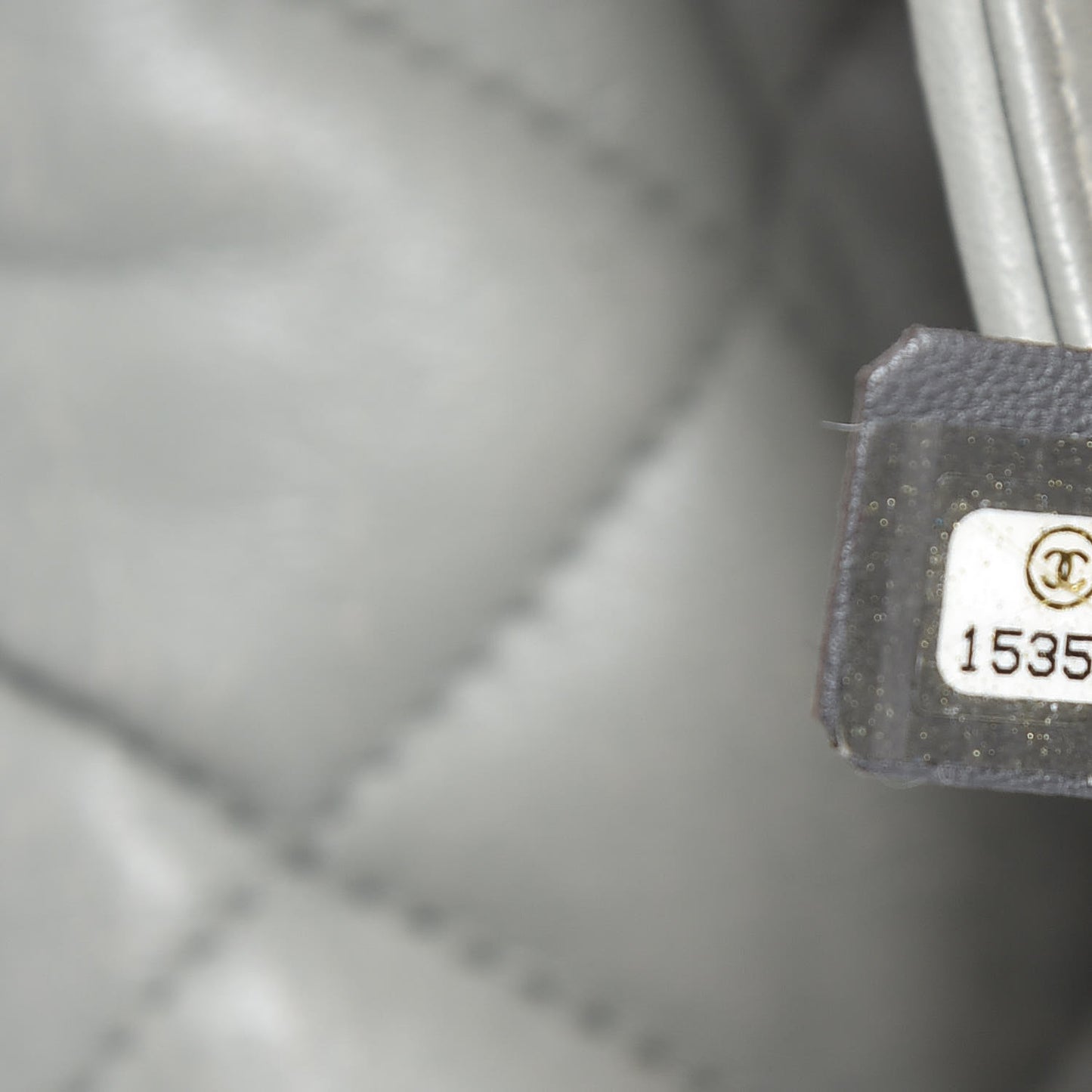 Lambskin Quilted 3 Large Flap Grey