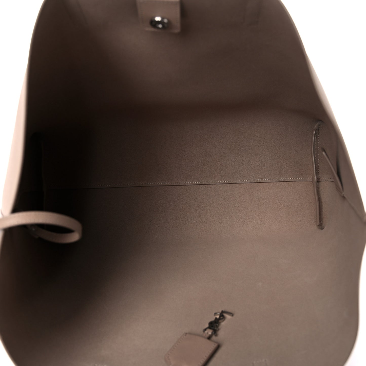 Calfskin Large Shopping Tote Dark Beige