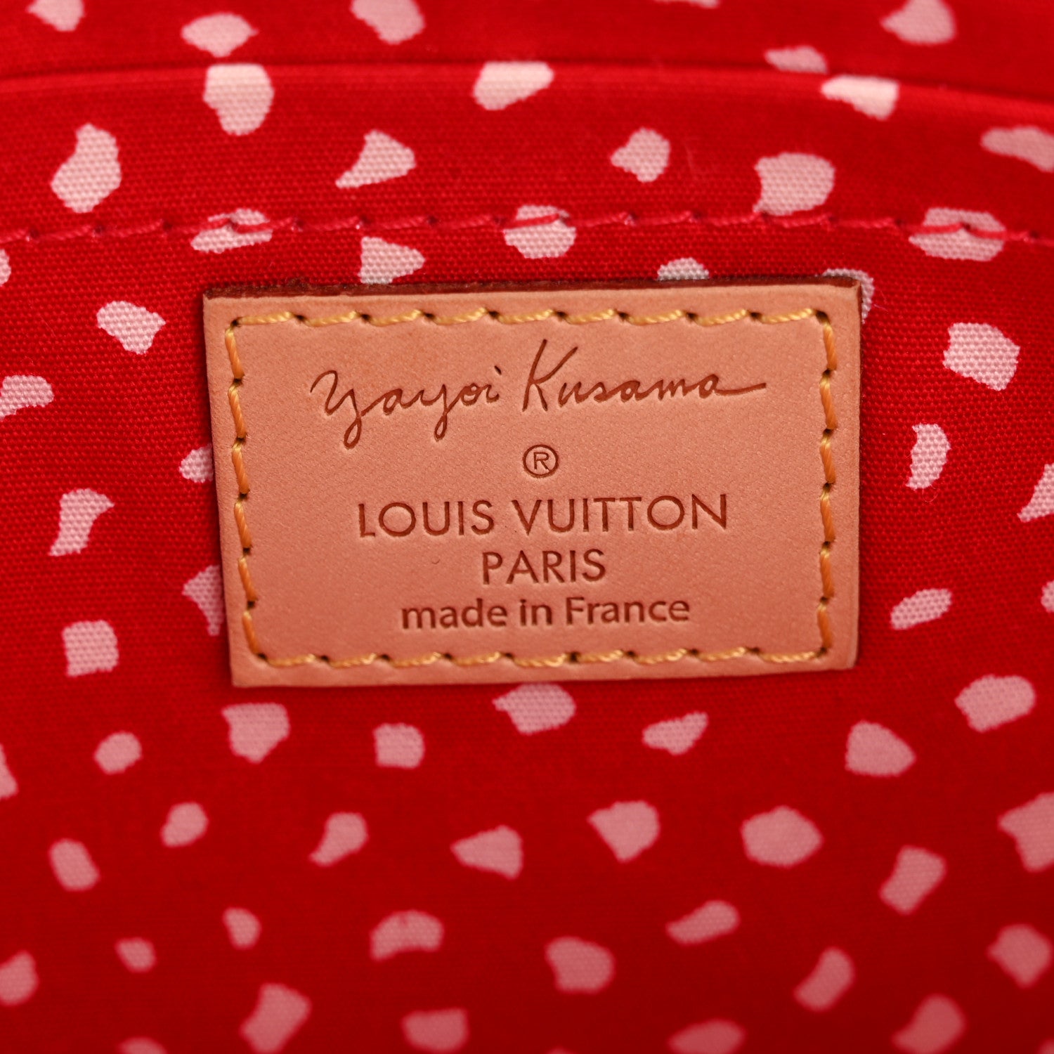 Louis Vuitton Vernis Kusama Infinity Dots Pochette Accessories Red Red 6 of 12