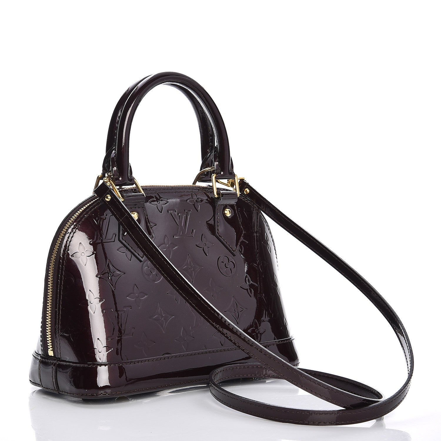 Louis Vuitton Vernis Alma BB Amarante 4 of 10