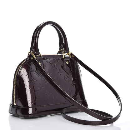Louis Vuitton Vernis Alma BB Amarante 4 of 10