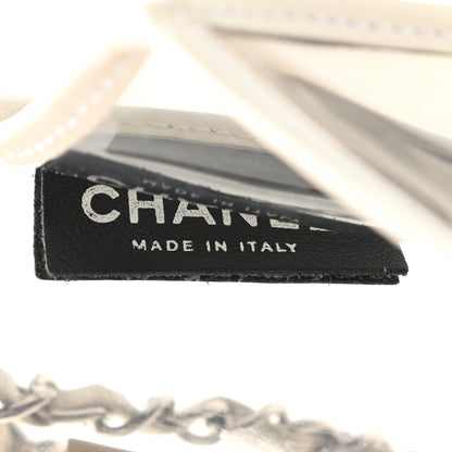 Chanel Lambskin Vinyl Large Naked Flap Silver 6 of 10