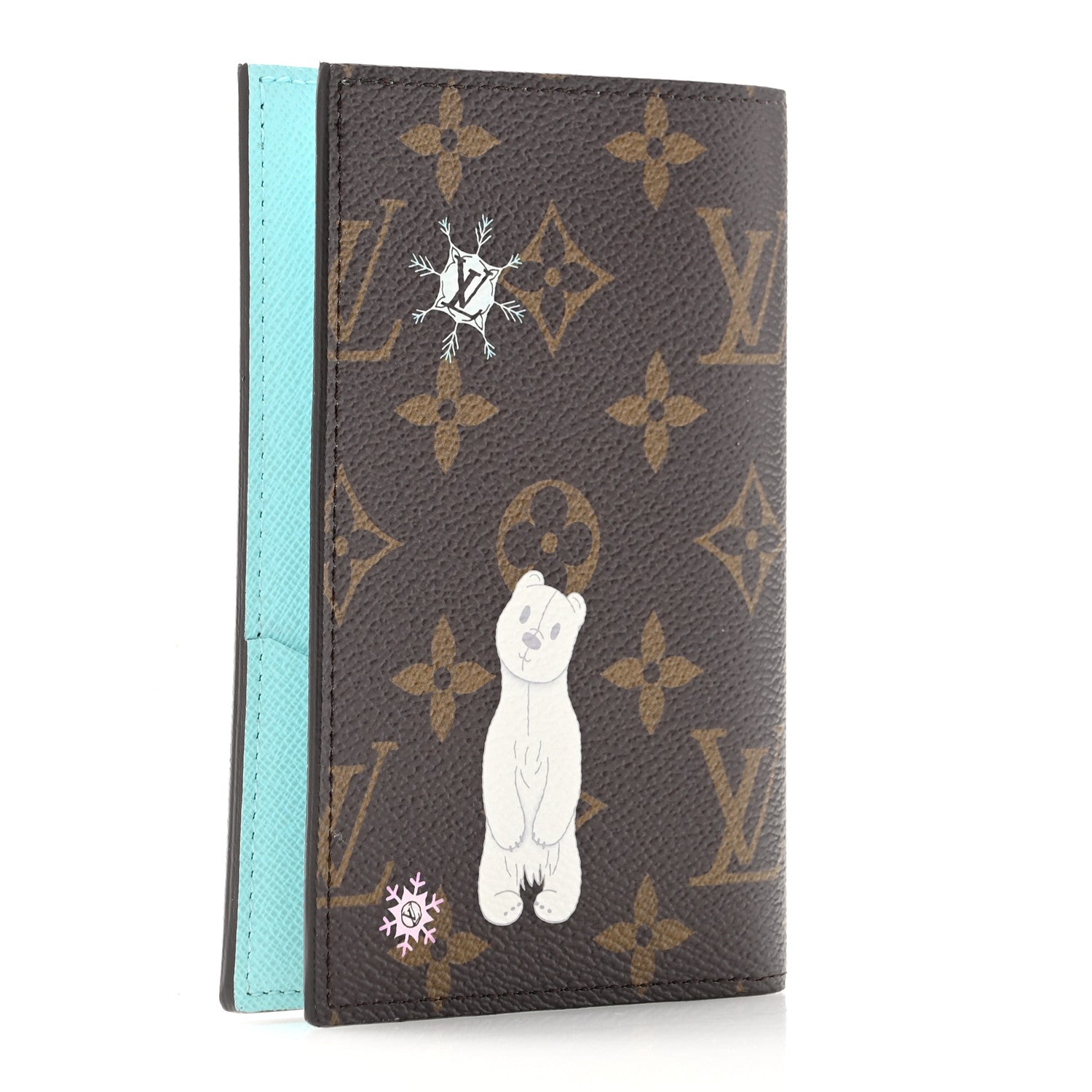 Louis Vuitton Monogram 2025 Christmas Animation Passport Cover Azur Frost 3 of 7