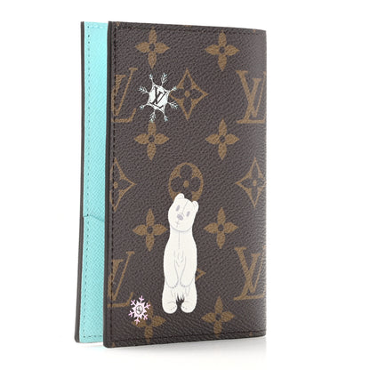 Louis Vuitton Monogram 2025 Christmas Animation Passport Cover Azur Frost 3 of 7