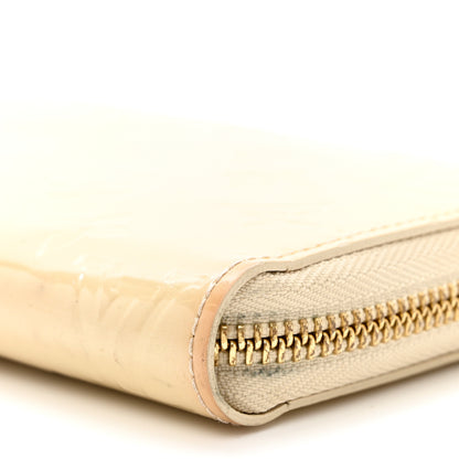 Louis Vuitton Vernis Zippy Wallet Blanc Corail 6 of 10