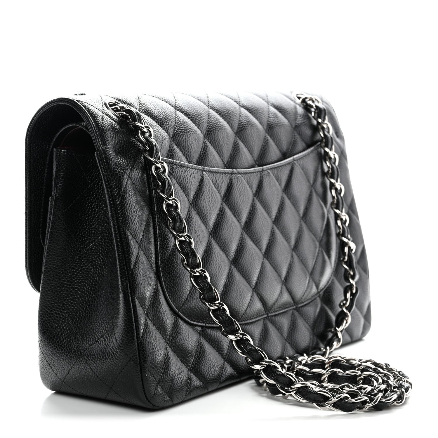 Chanel Caviar Quilted Jumbo Double Flap Black 1818239 – FASHIONPHILE