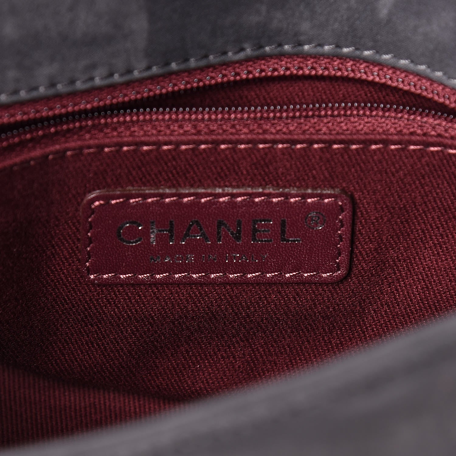 Chanel Calfskin Diamond Embossed New Chic Flap Grey 6 of 14