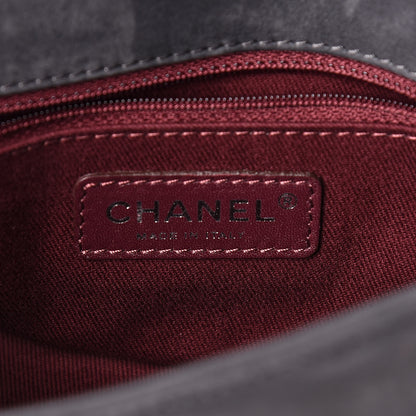 Chanel Calfskin Diamond Embossed New Chic Flap Grey 6 of 14