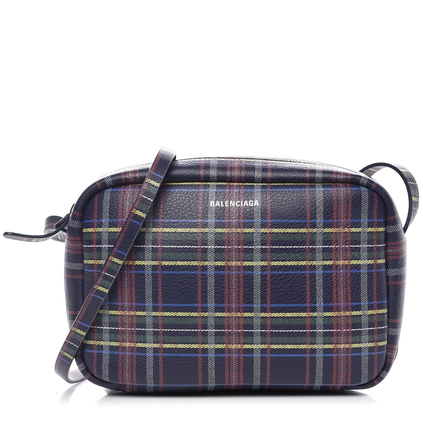 Calfskin Plaid Everyday S Camera Bag Multicolor