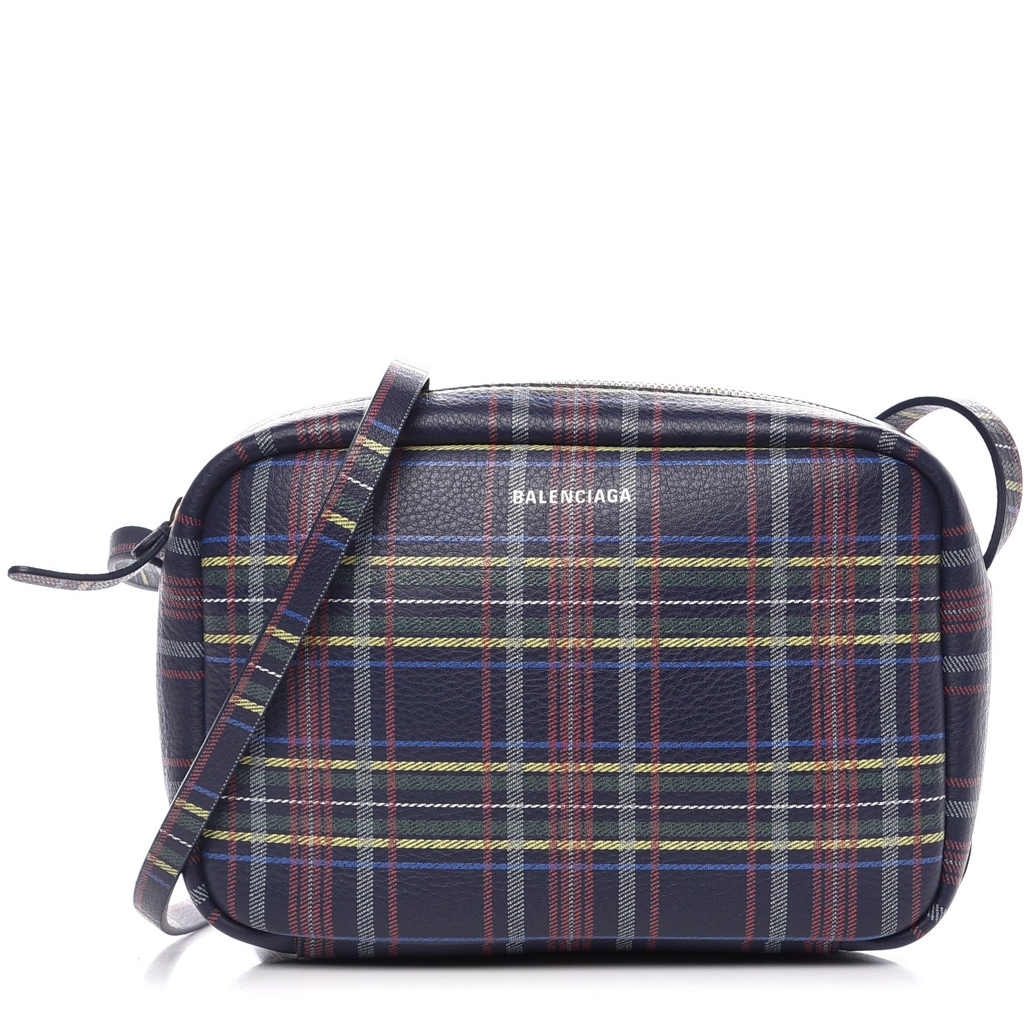 Balenciaga Calfskin Plaid Everyday S Camera Bag Multicolor 1 of 8