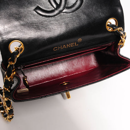 Chanel Lambskin Quilted Mini Square Flap Black 5 of 10