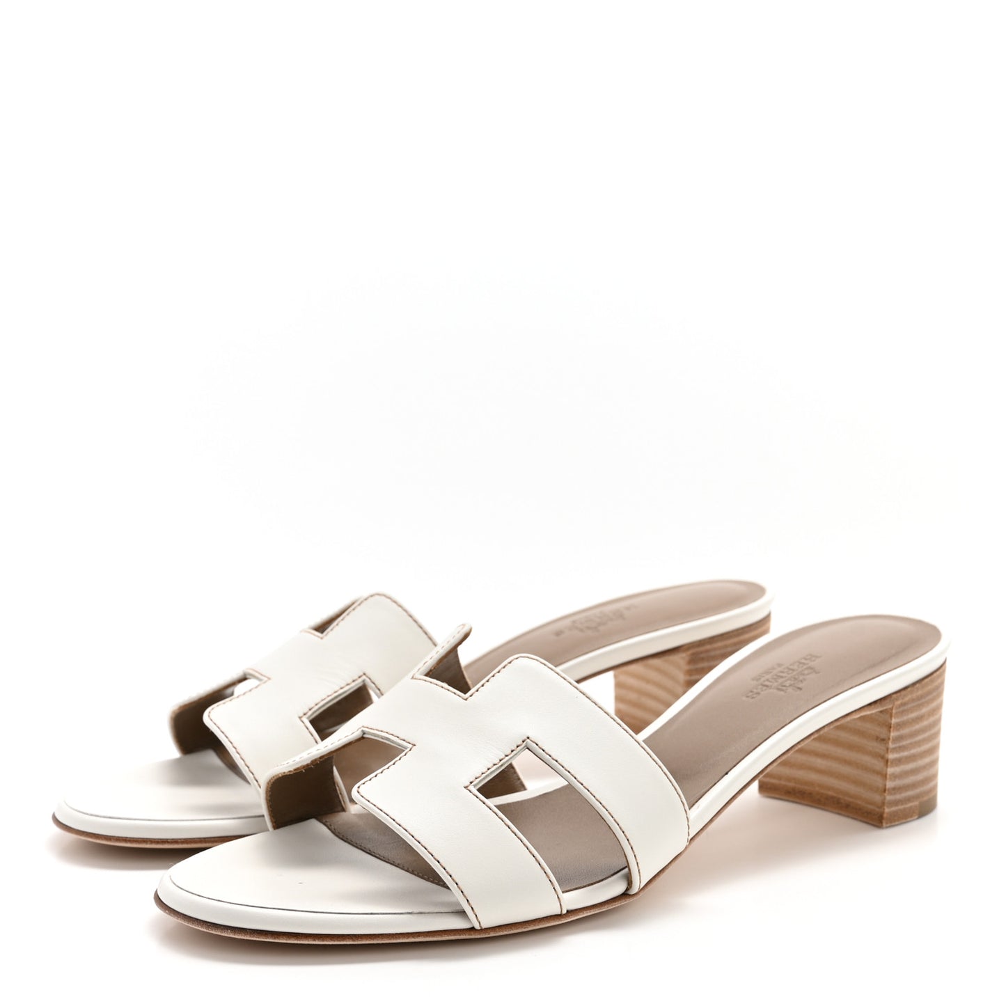 Calfskin Oasis Sandals 38 White