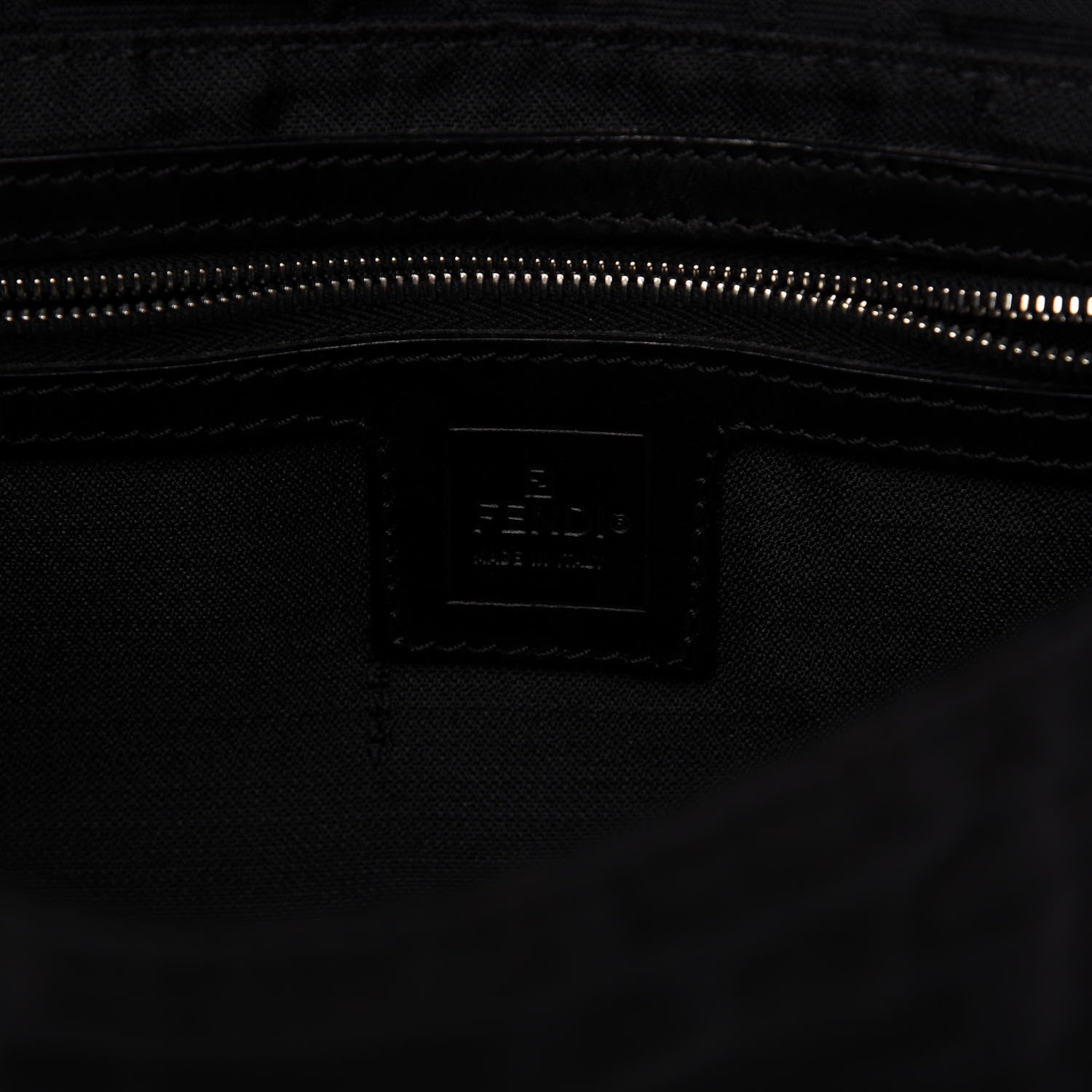 Fendi Nylon Zucca Baguette Black 8 of 9