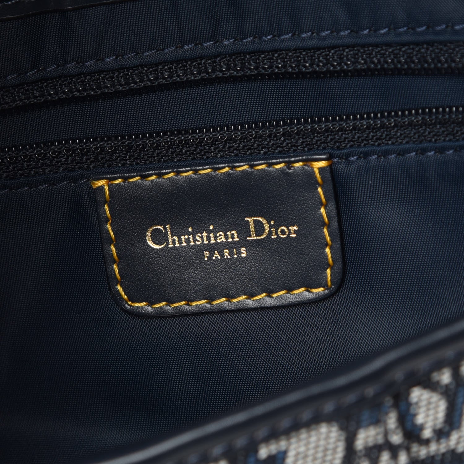 Christian Dior Monogram Saddle Bag Blue 6 of 7