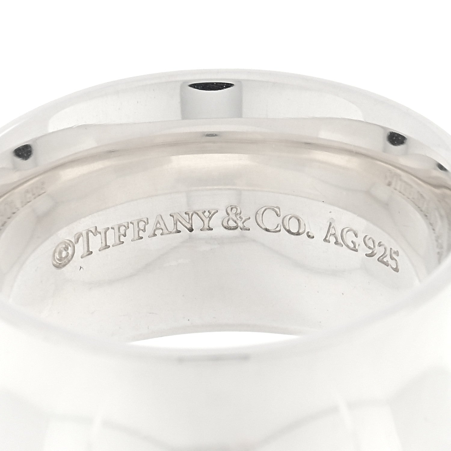 Tiffany Sterling Silver Wide 1837 Ring 54 7 4 of 4