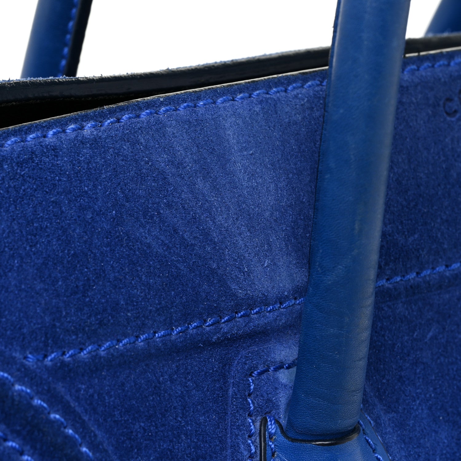 Celine Suede Medium Phantom Luggage Colbalt Blue 27 of 34
