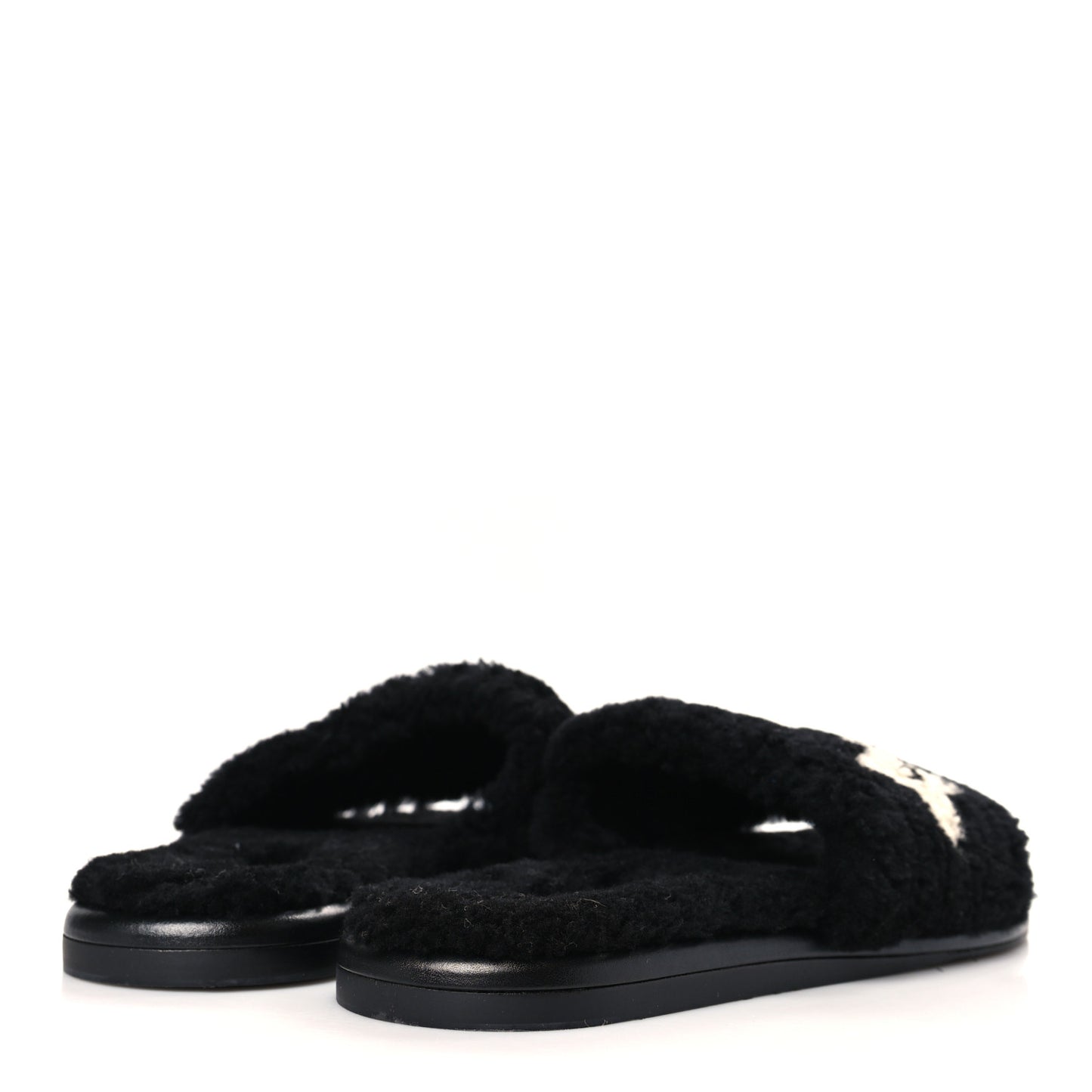 Shearling Magnetic Flat Mule 41 Black