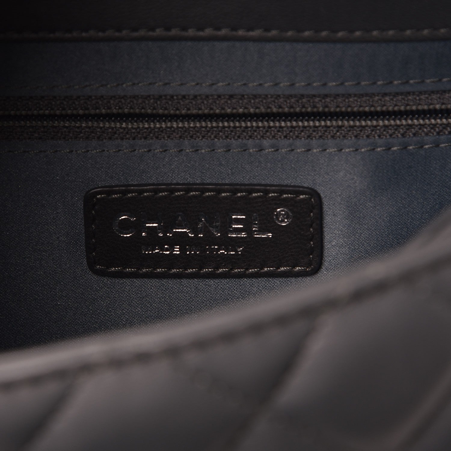 Chanel Lambskin Quilted Jumbo Coco Loop Flap Charcoal Grey 6 of 8