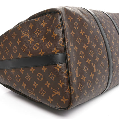 Louis Vuitton Monogram Macassar Keepall Bandouliere 55 8 of 9