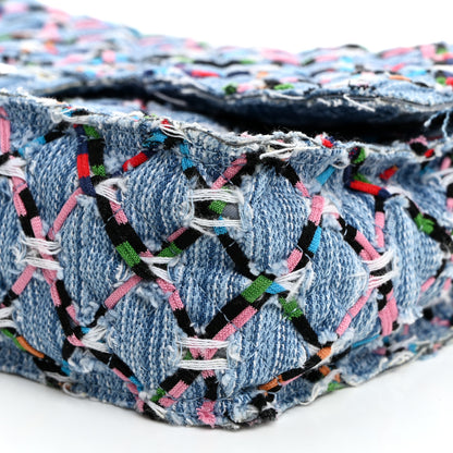 Chanel Woven Denim Medium Flap Multicolor 10 of 10