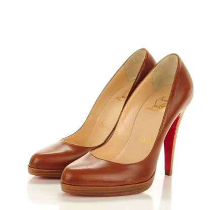 Christian Louboutin Kid Capretto Decollete 868 120 Pumps 35 Luggage 3 of 7