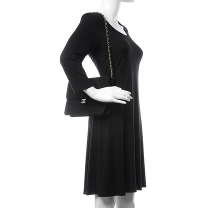Chanel Jersey Quilted Medium Single Flap Black 2 of 13