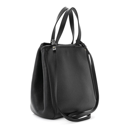 Celine Grained Calfskin Small Folded Cabas Black 3 of 10