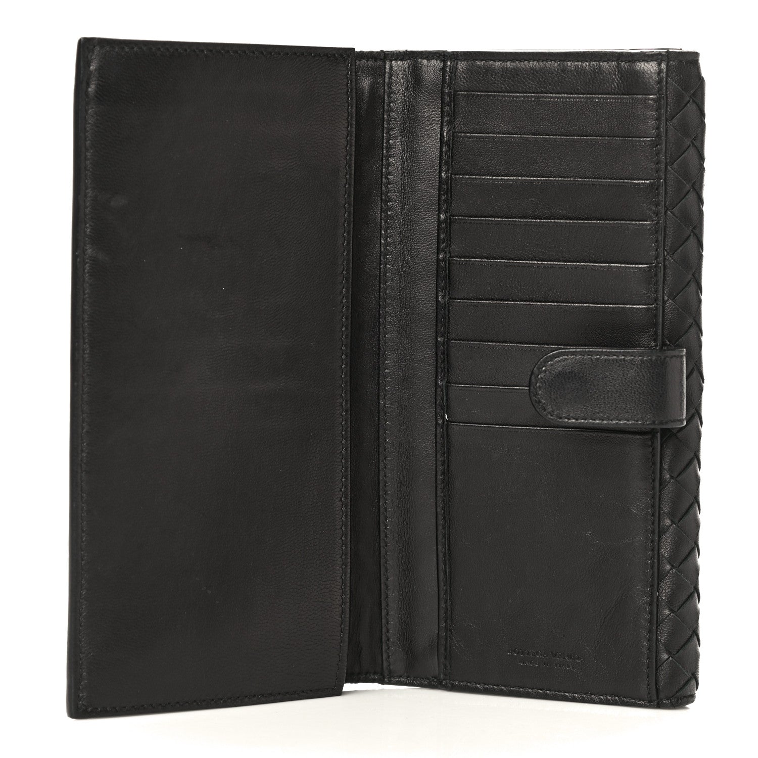 Bottega Veneta Nappa Intrecciato Embroidered Lace Continental Flap Wallet Black 11 of 20
