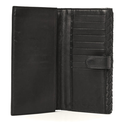 Bottega Veneta Nappa Intrecciato Embroidered Lace Continental Flap Wallet Black 11 of 20
