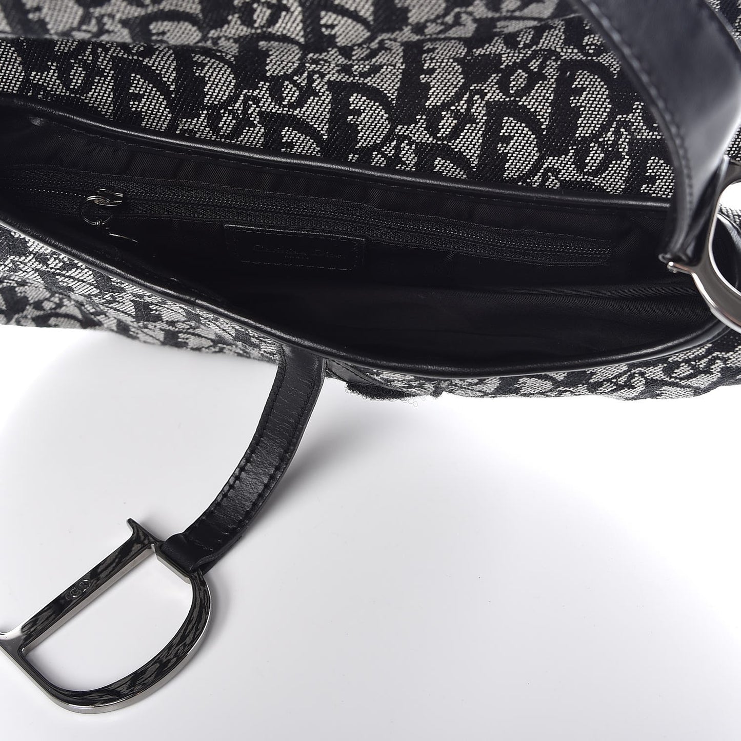 Monogram Saddle Bag Black