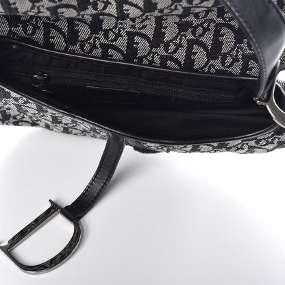 Christian Dior Monogram Saddle Bag Black 5 of 7