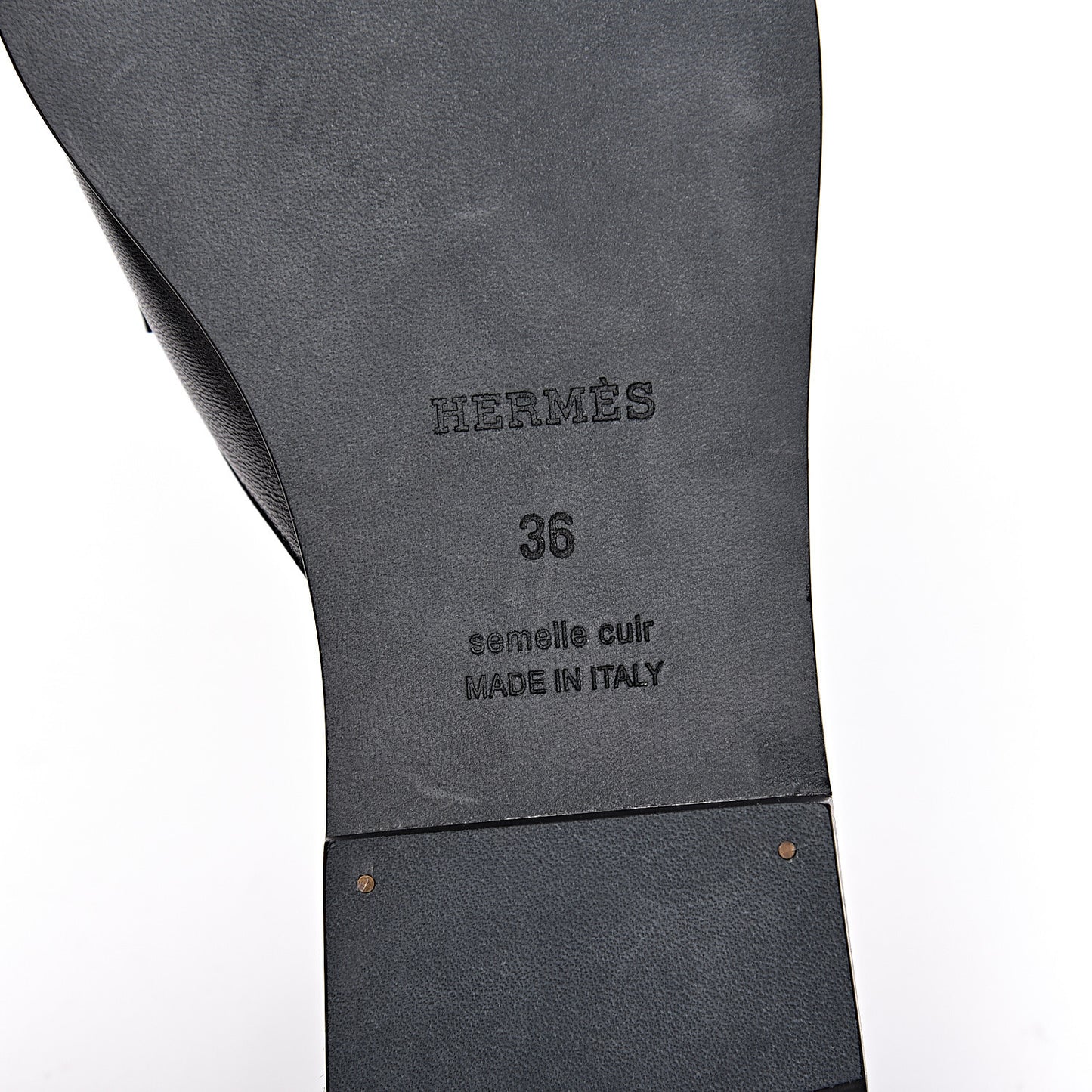Goatskin Auteuil Sandals 36 Black