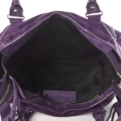 Balenciaga Baby Daim Suede Classic Silver Hardware City Purple 8 of 20