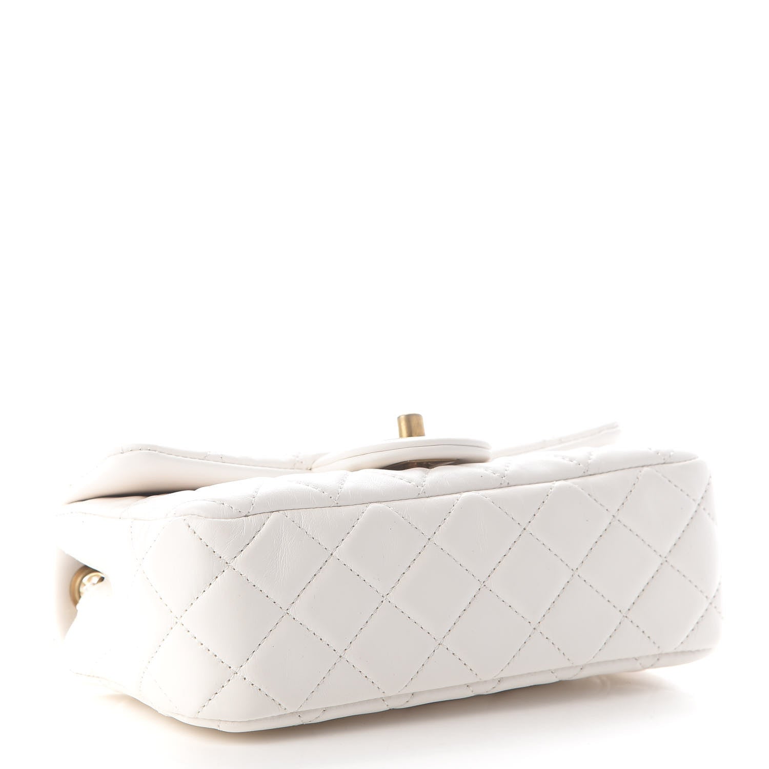 Chanel Lambskin Quilted Mini Rectangular Pearl Crush Flap White 4 of 9