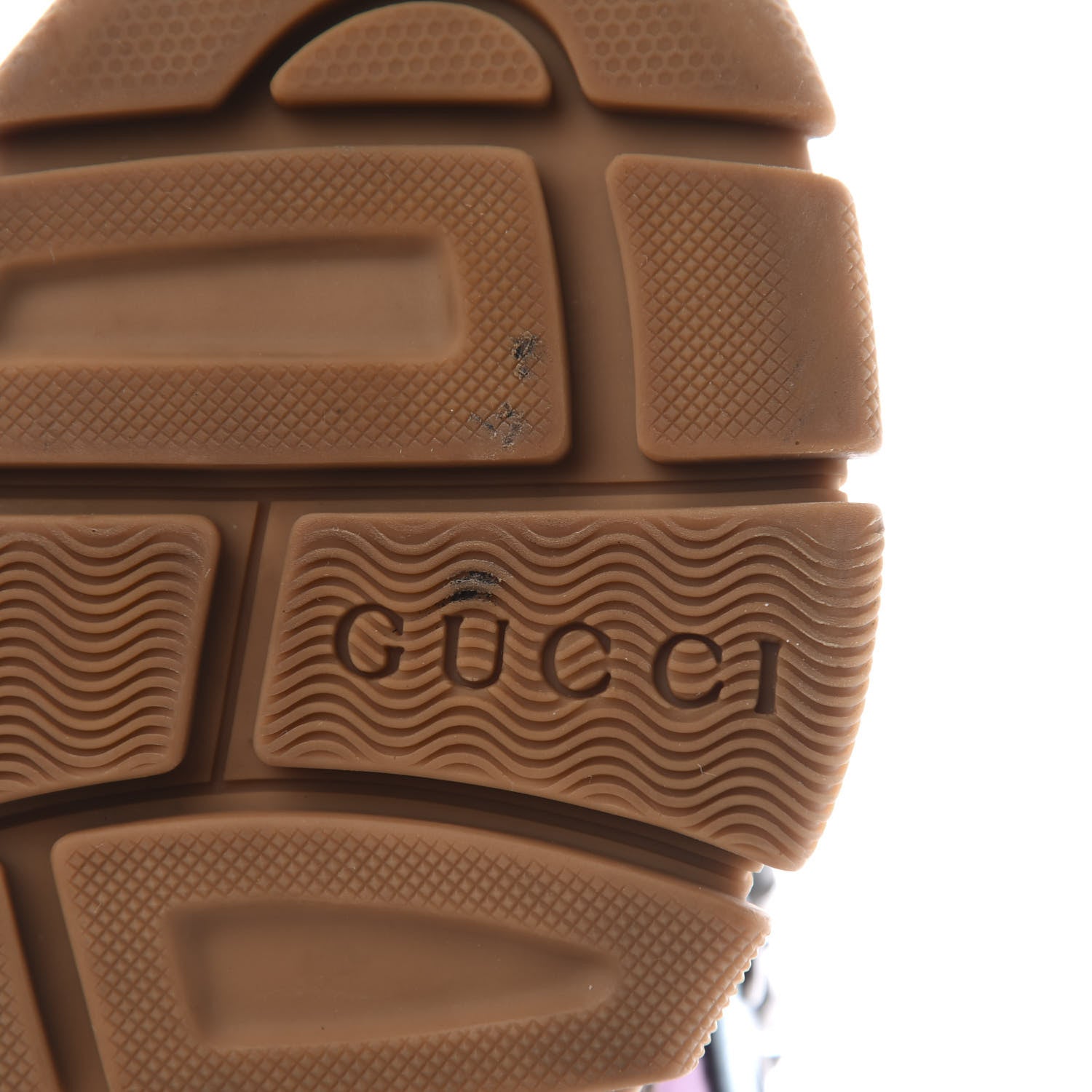 Gucci X SEGA Metallic Calfskin Mesh Womens Flashtrek Sneakers 35 Rame Mystic White Lago 9 of 10