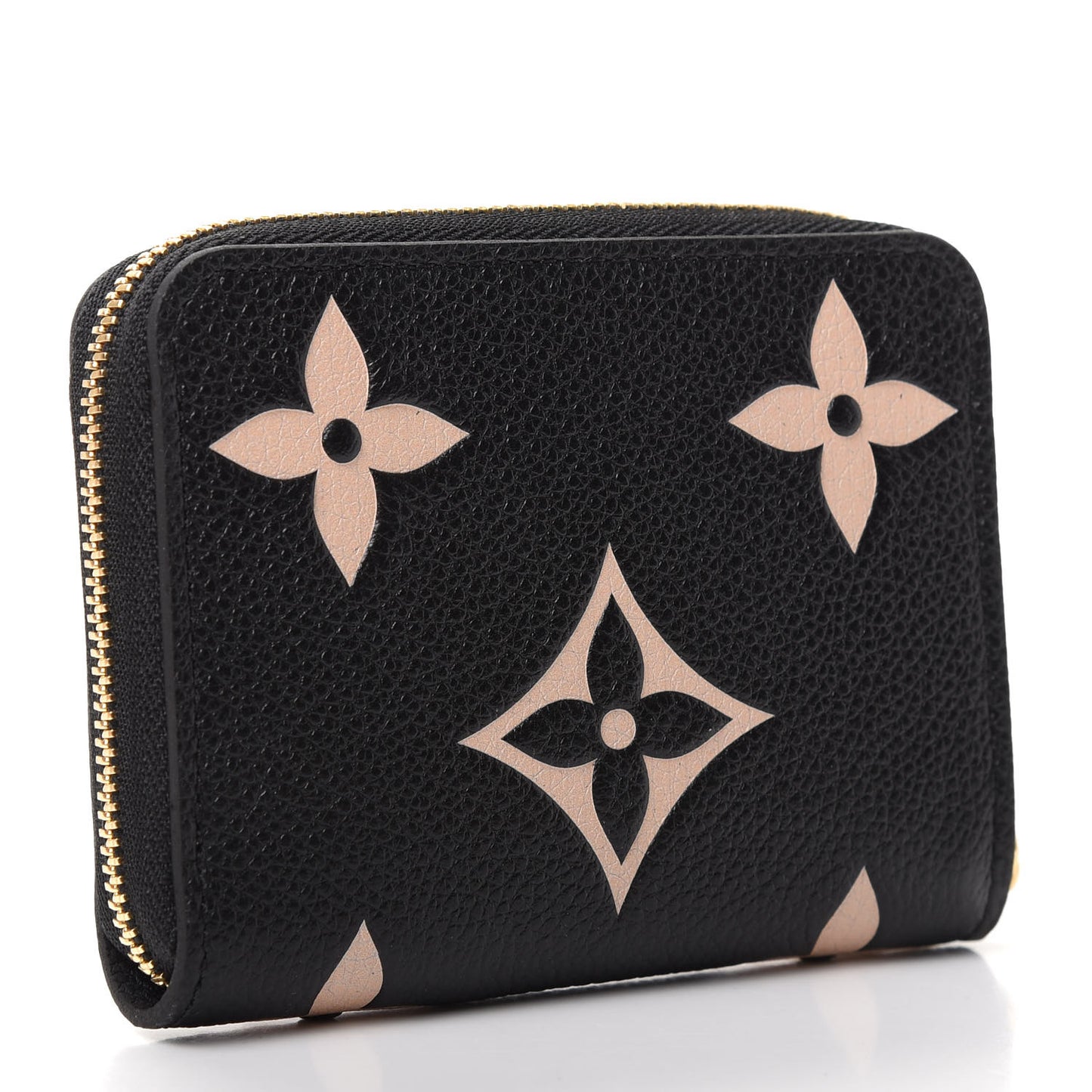 Empreinte Monogram Giant Zippy Coin Purse Black Beige
