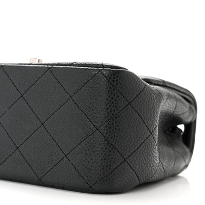 Chanel Caviar Quilted Mini Square Flap Dark Charcoal 9 of 10