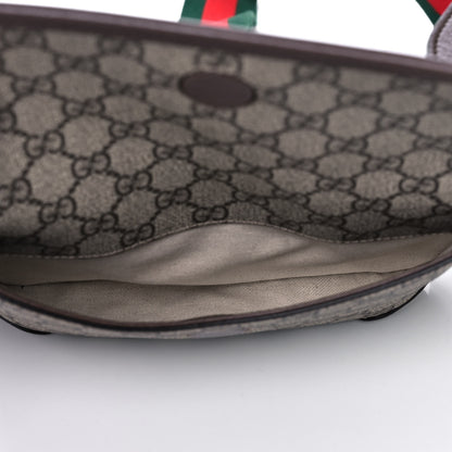 Gucci GG Supreme Monogram Web Small Neo Vintage Double Flap Messenger Bag Beige New Acero 7 of 15