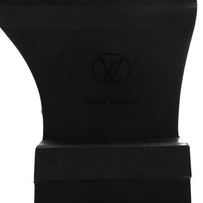 Louis Vuitton Calfskin Monogram Beaubourg Ankle Boots 38.5 Black 7 of 8