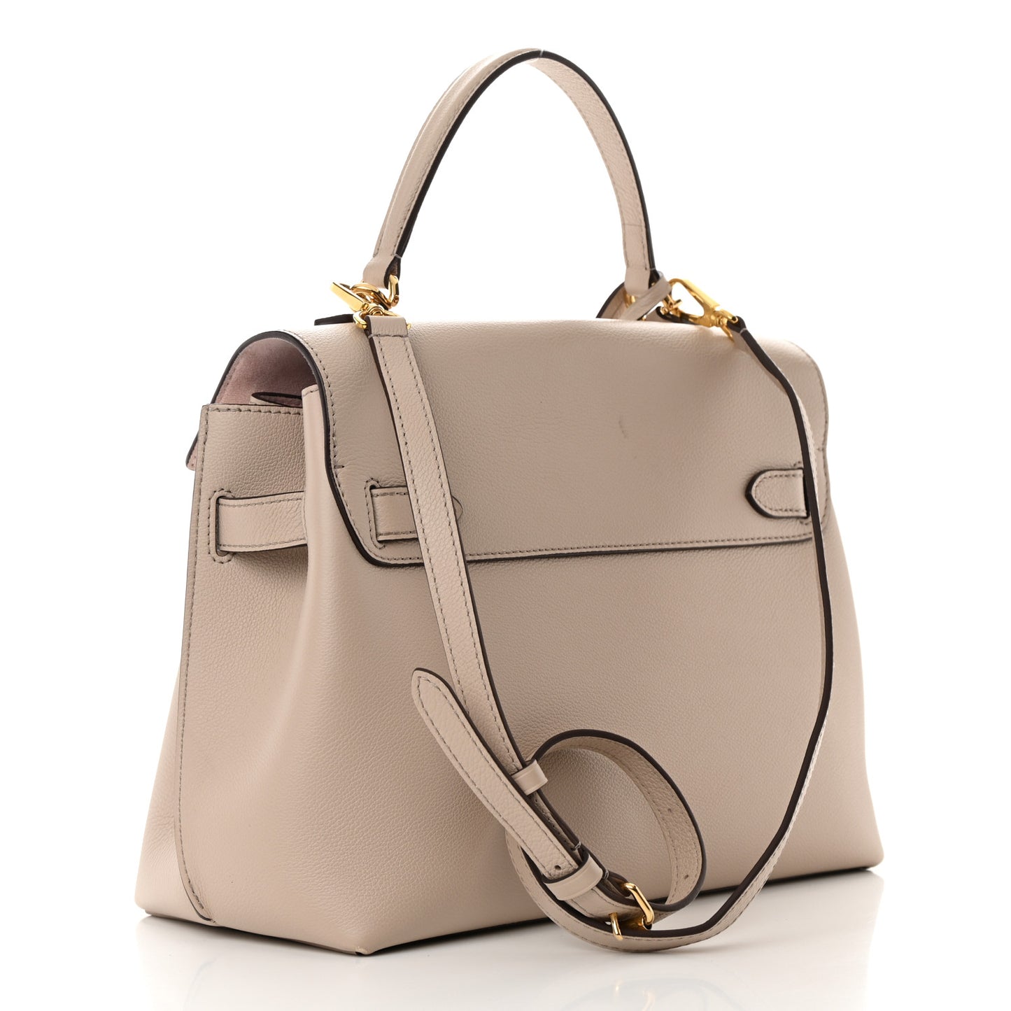Soft Calfskin Lockme Ever MM Greige