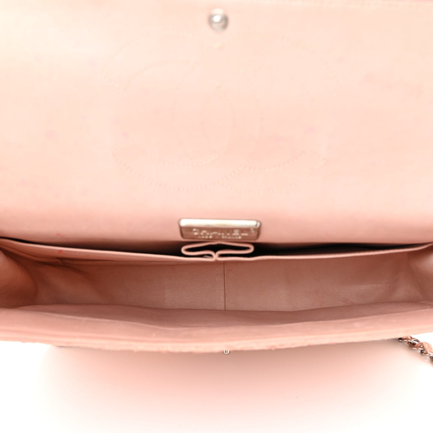 Snakeskin Maxi Double Flap Pink