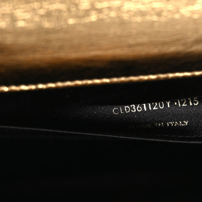 Saint Laurent Metallic Calfskin Monogram Large Belle De Jour Clutch Gold 7 of 12