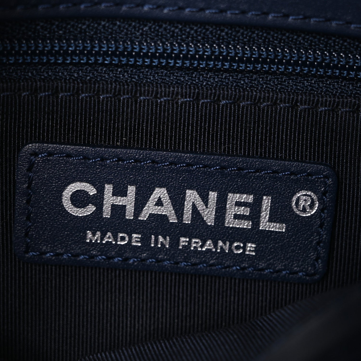 Chanel Lambskin Quilted CC Flap Navy 6 of 10