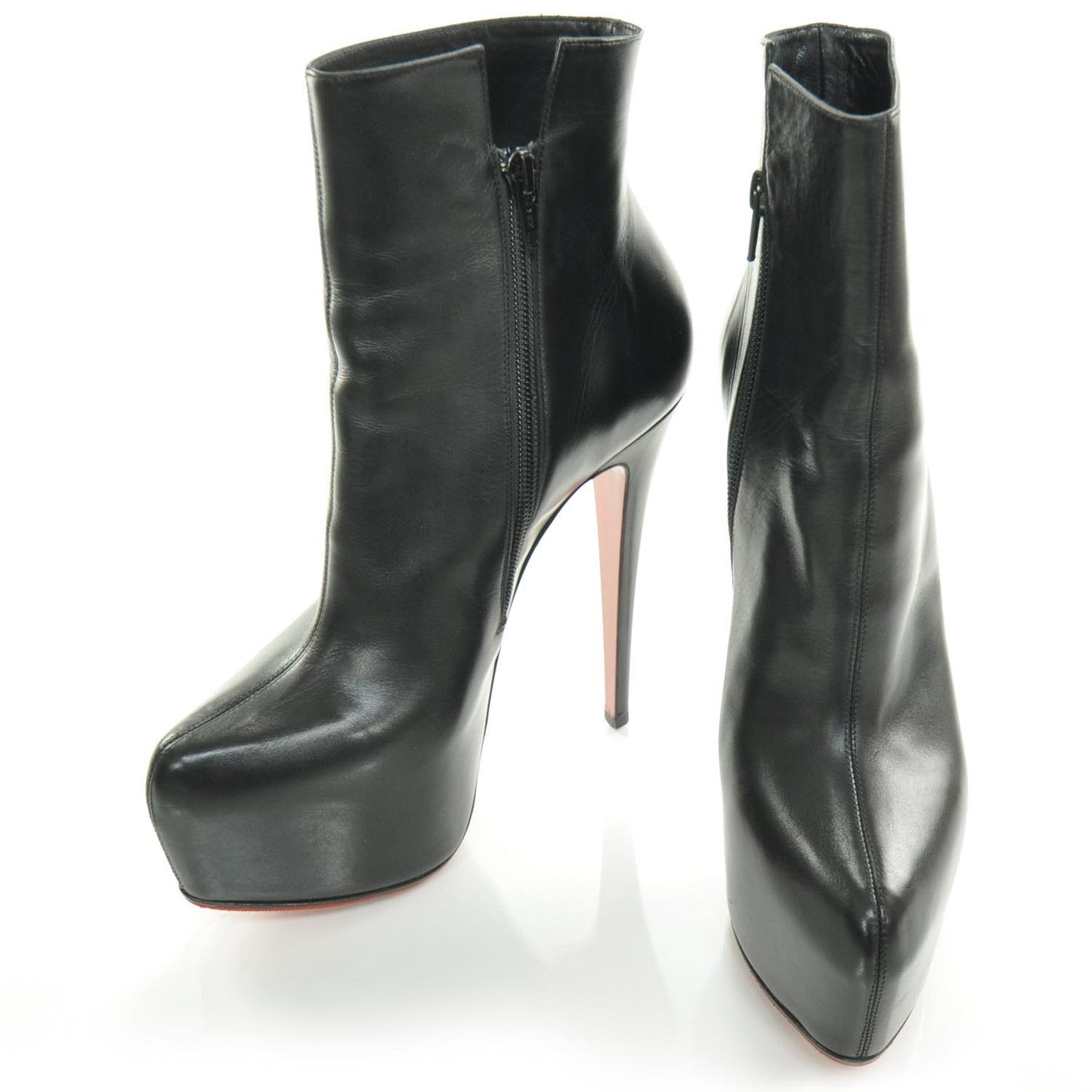 Leather Daf 160 Ankle Boots 38.5 Black