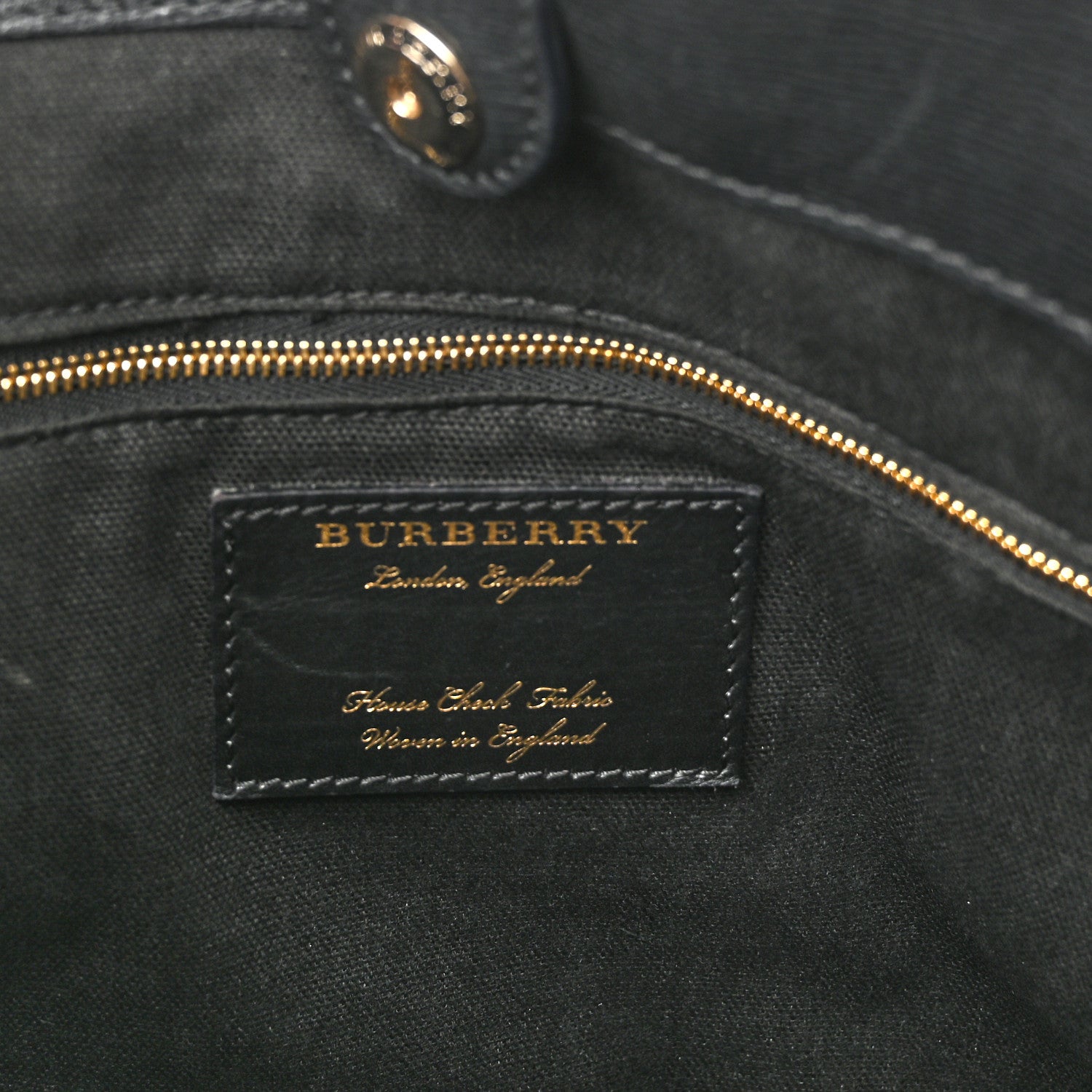 Burberry Grainy Calfskin House Check Small Canterbury Black 6 of 18