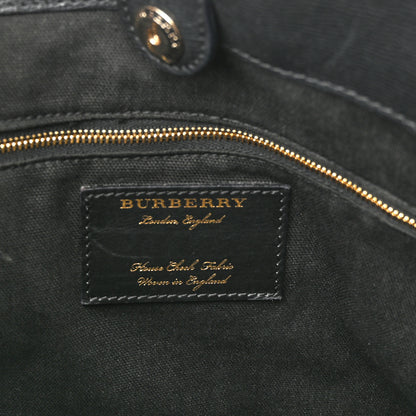 Burberry Grainy Calfskin House Check Small Canterbury Black 6 of 18