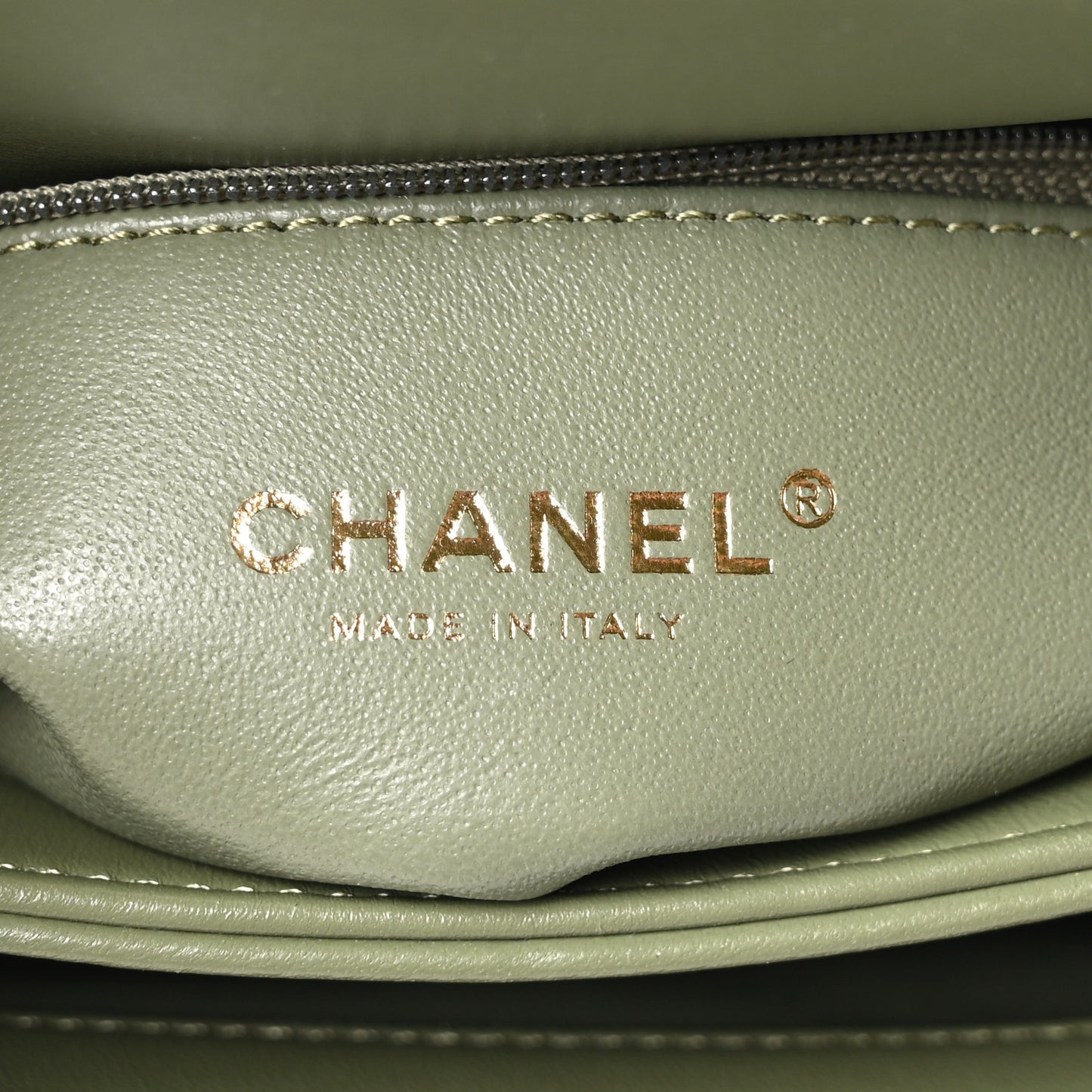 Lambskin Quilted Small Trendy CC Flap Dual Handle Bag Green