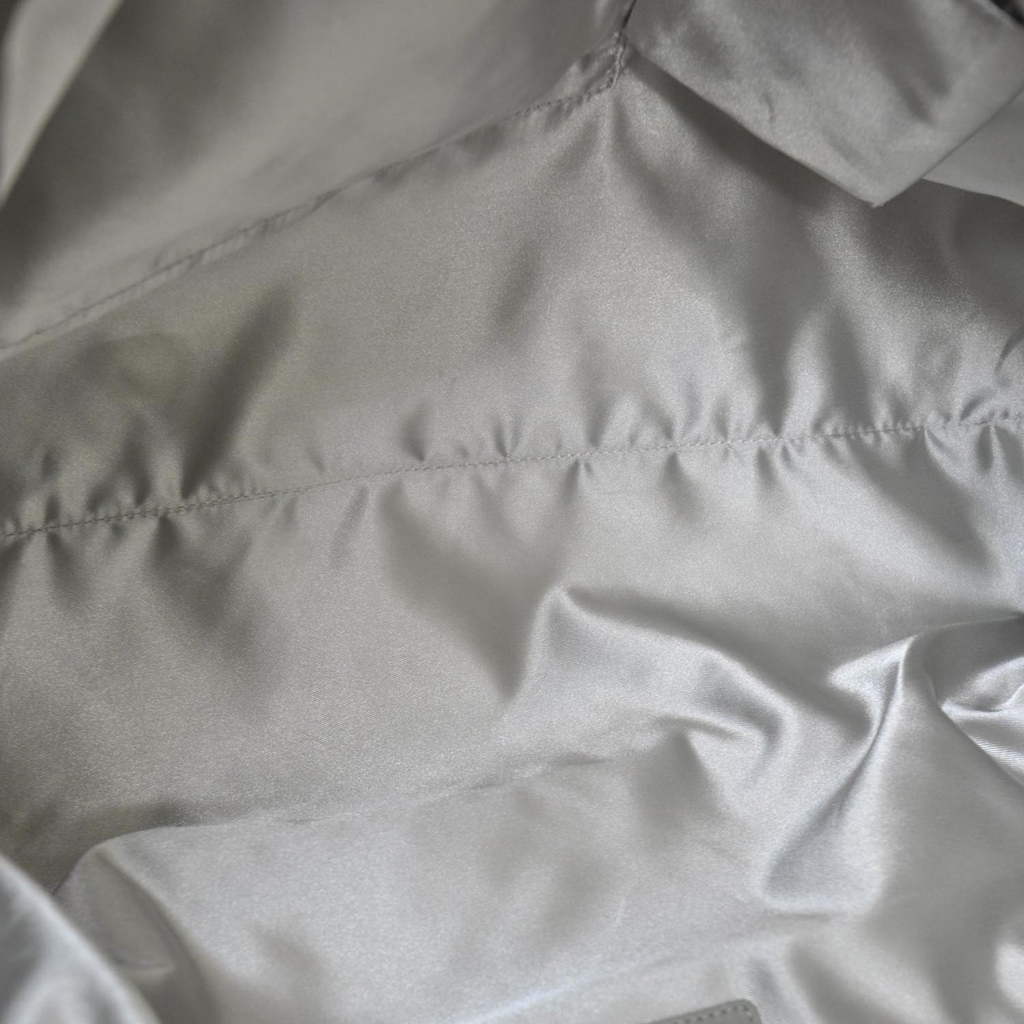 Leather Baby Coco Cabas Argent Fonce