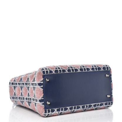 Christian Dior Lambskin Cannage Embroidered Medium Lady Dior Saphir Multicolor 4 of 7
