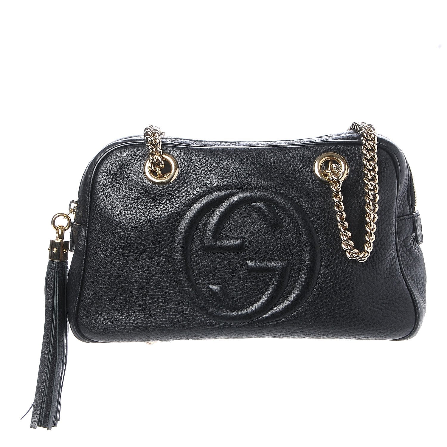 Gucci Pebbled Calfskin Small Soho Bowler Black 1 of 7